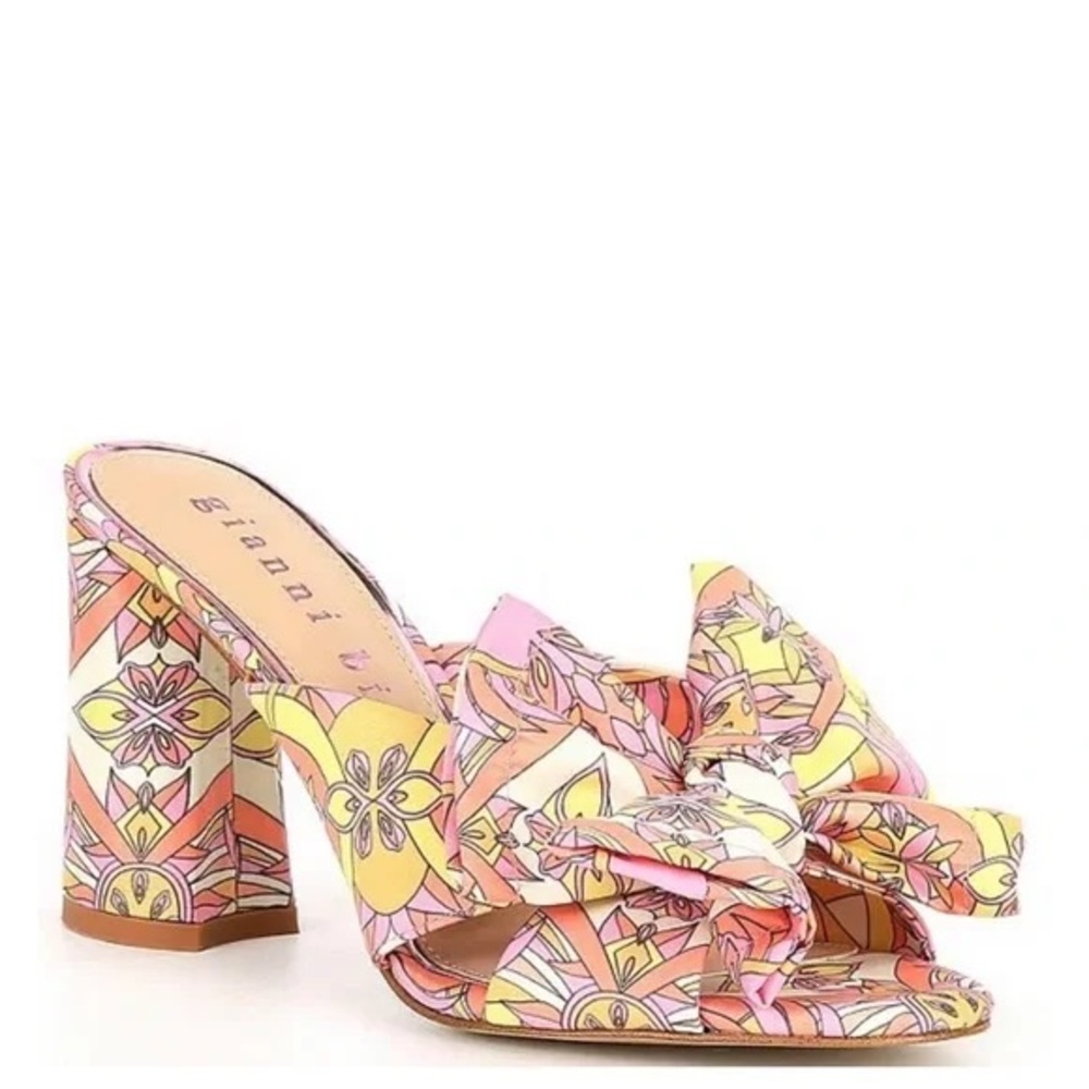 GIANNI BINI Chunky Retro Bow Heels